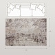 preview thumbnail 3 of 7, HOMCOM Area Rug 4x6, Machine Washable Rug, Distressed Non-Slip Modern Abstract Floor Cover Foldable Carpet for Living Room
