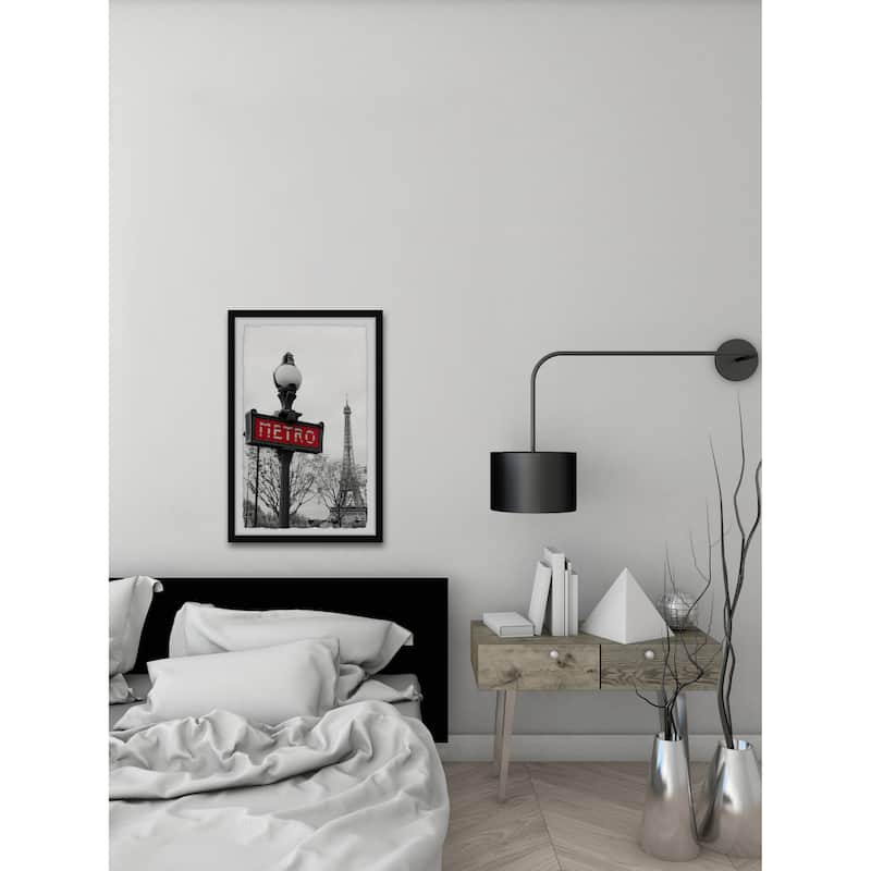 'Paris Metro Subway' Framed Painting Print
