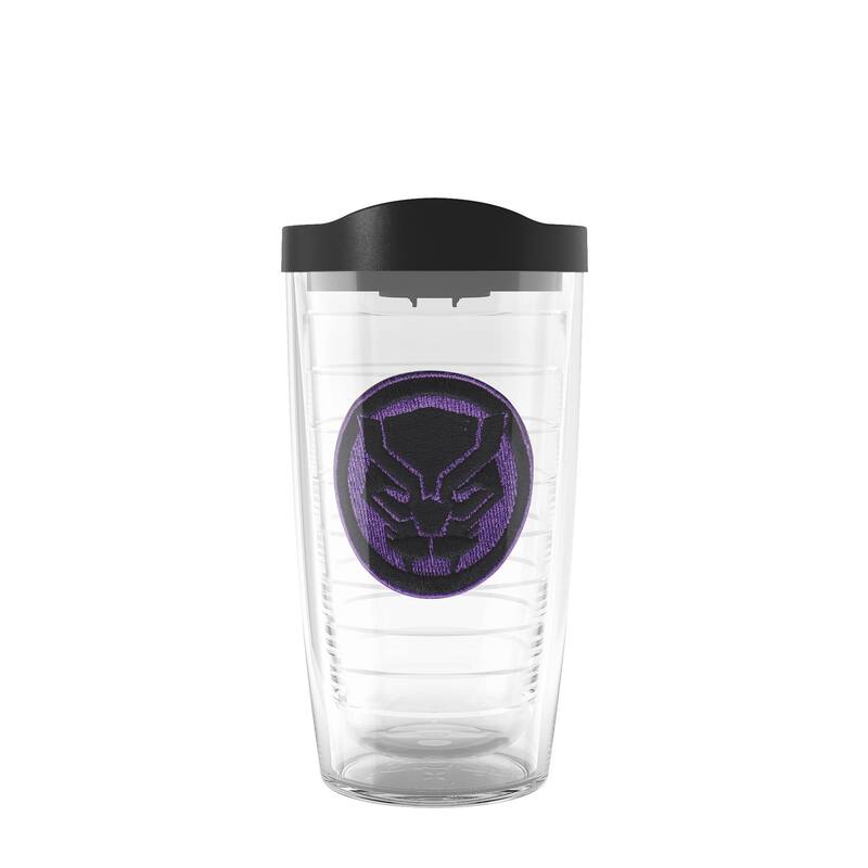 Tervis Marvel Black Panther Icon Made in USA Double Walled Insulated Travel Tumbler, Classic - 16oz