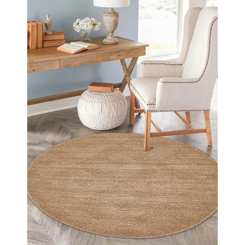 Kashkuli Gabbeh Tan Rug 3'10" x 3'11" - 3'10 x 3'11