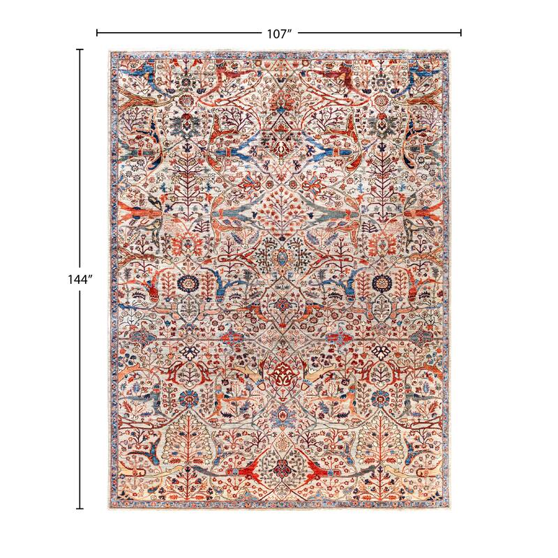 Serapi One-of-a-Kind Hand-Knotted Area Rug - Gray - 8' 11" x 12' 0"