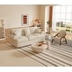 preview thumbnail 4 of 14, 66" Fabric Sofa Sets Modern Loveseat Sofas for Living Room