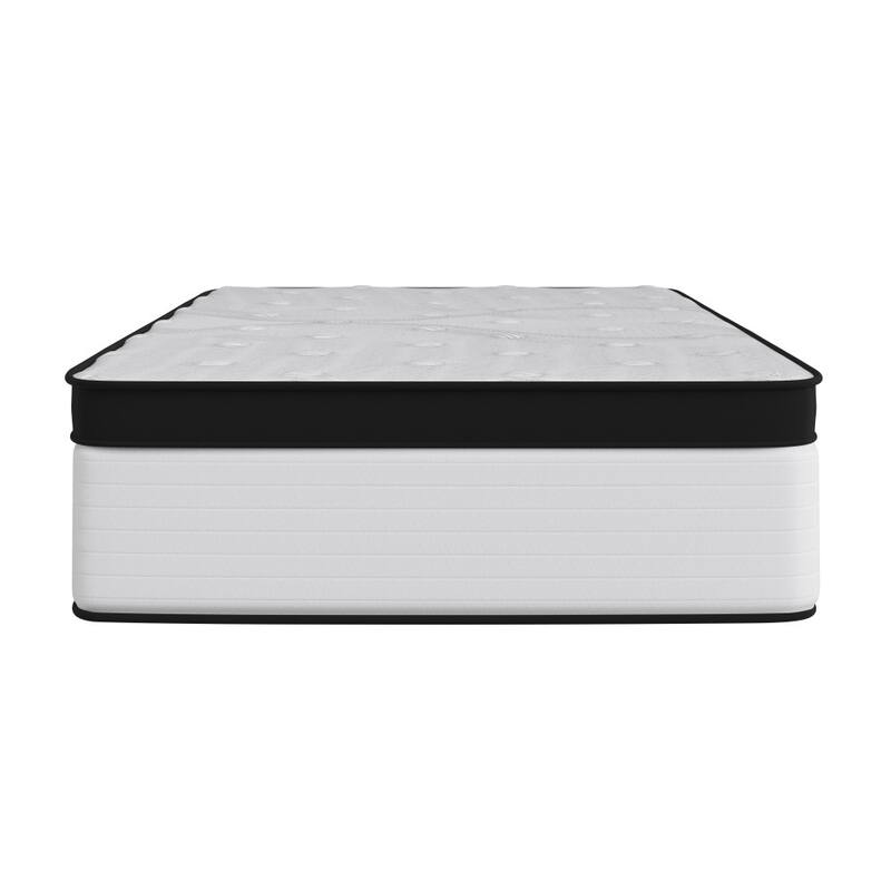12" Hybrid Firm Pocket Spring Mattress in a Box - White