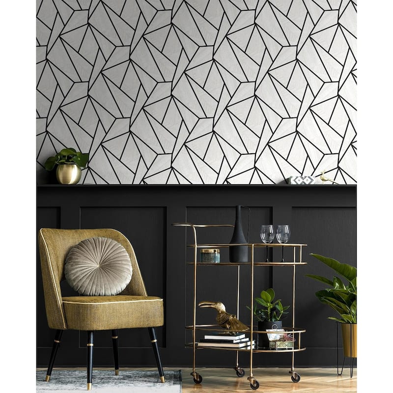 NextWall Vector Geo Peel and Stick Wallpaper - 20.9 in. W x 18 ft. L