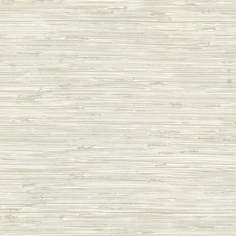 Brewster Fiber Cream Faux Grasscloth Wallpaper - 20.5in x 396in x 0.025in