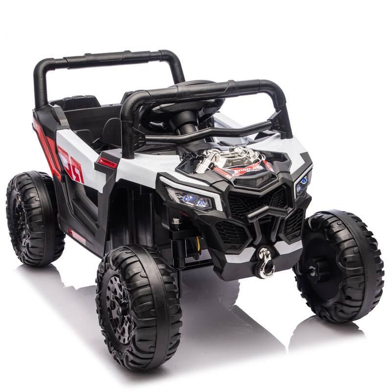 12V Kids Ride On Electric UTV W/2.4G Parents Control, Slow Start & Swing Function, Anti-Slip Wheels