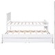 preview thumbnail 5 of 10, Twin Size Platform Bed with Trundle and Two Storage Drawers, Stylish and Durable Design, Perfect for Sleepovers, White