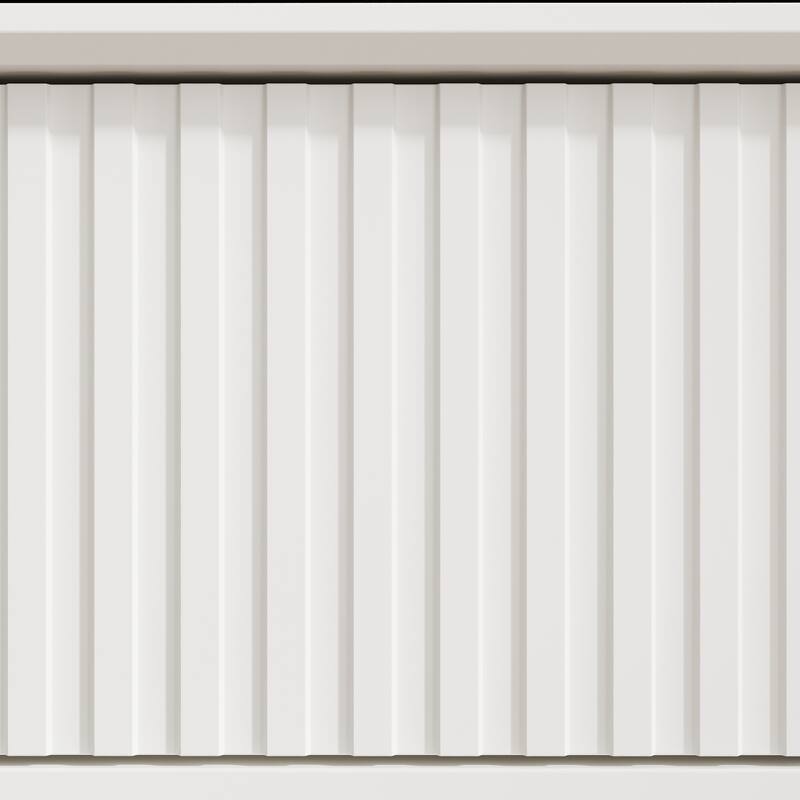 Fluted Console Table with 3 Drawers