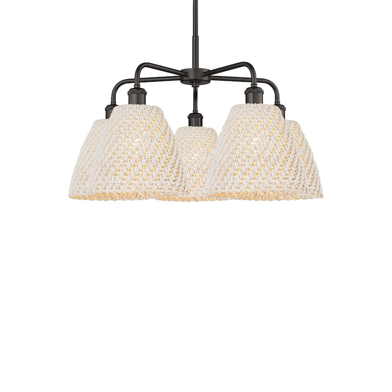 Innovations Lighting 516-5CR-17-28 Bristol Natural Chandelier Bristol - Oil Rubbed Bronze / Natural