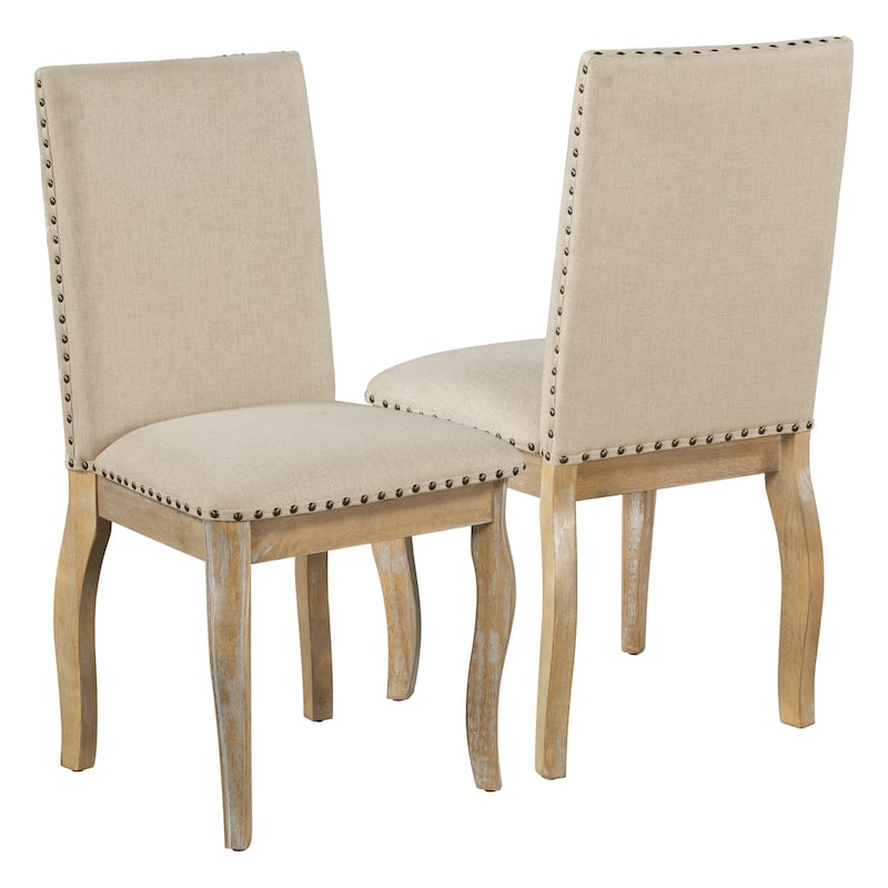 Dining chairs Wood Upholstered Fabirc Dining Room Chairs