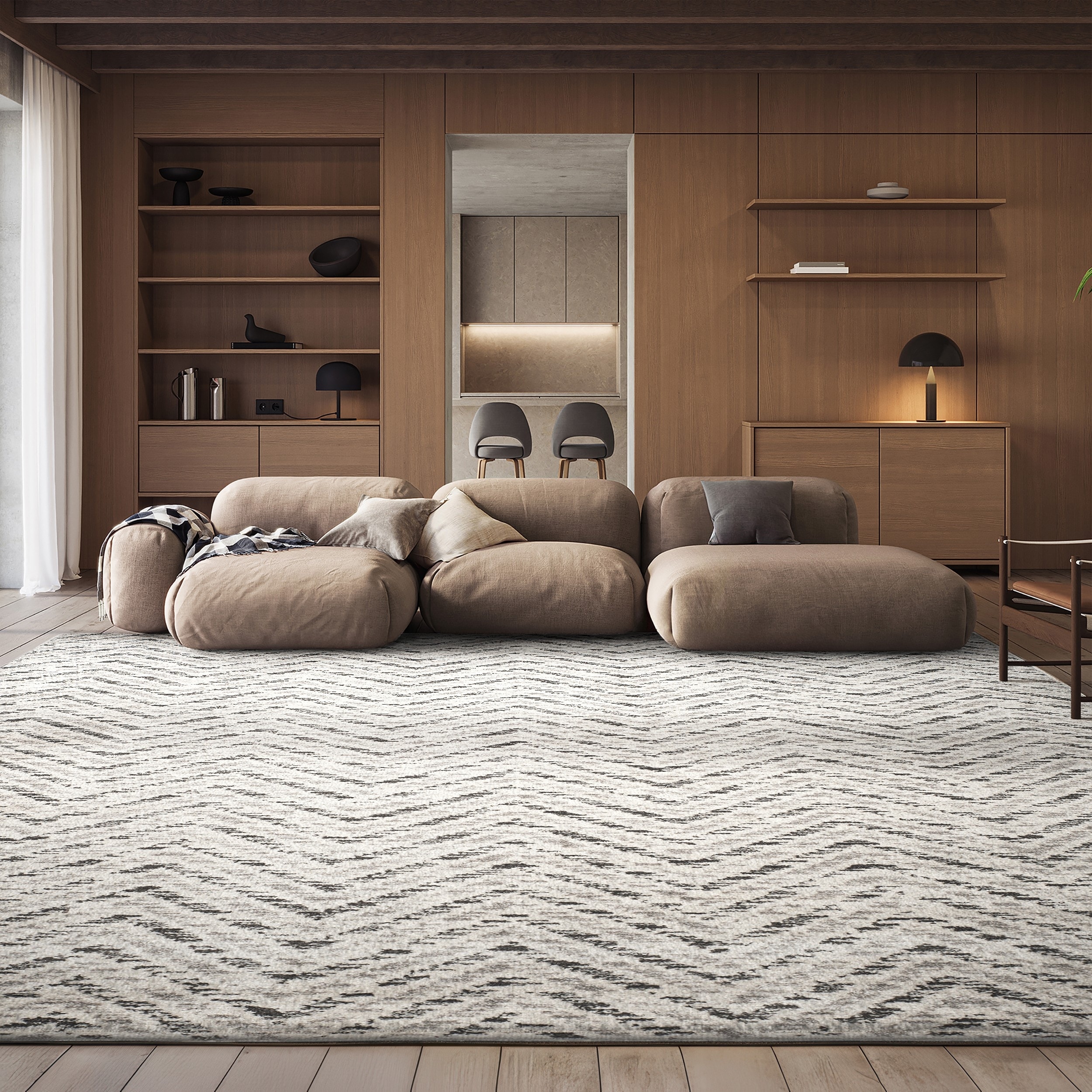 SAFAVIEH Adirondack Hildegard Chevron Distressed Rug