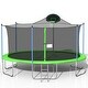 preview thumbnail 1 of 8, 16FT Trampoline with Safety Enclosure Net, Basketball Hoop and Ladder, Large-Scale Trampoline for Family Jumping Outdoor Workout Kids
