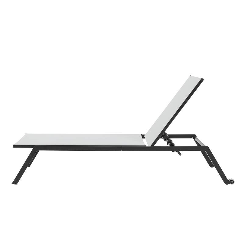Corvus Torino Sling Fabric Reclining Outdoor Chaise Lounges (Set of 4)