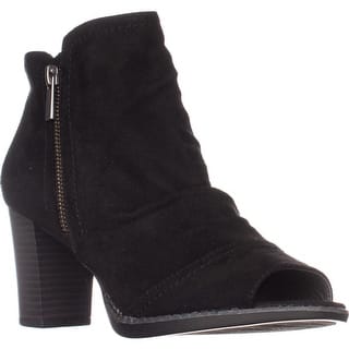 white mountain open toe booties