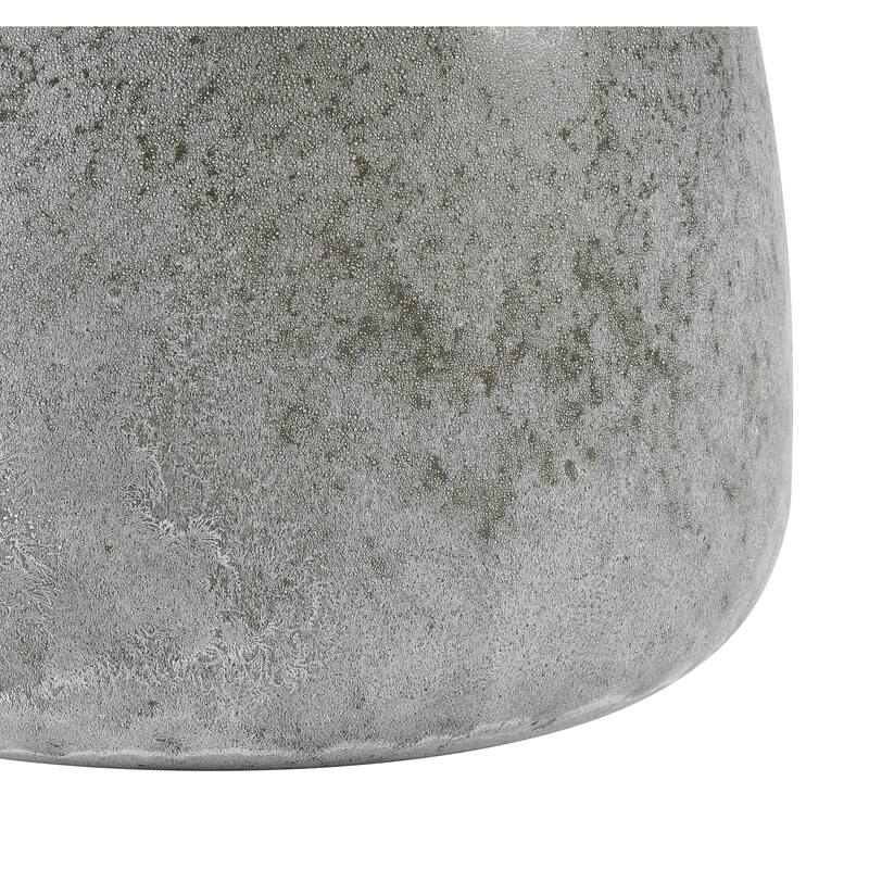 Elk Home Hollum Frosted Green Glass 9 Inch Wide Vase