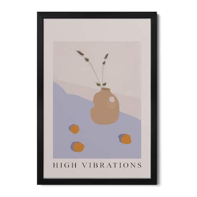 High Vibrations Premium Framed Poster by Flower Love Child