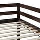 preview thumbnail 16 of 15, Kid Bed Frame Wooden Low Height Twin Size Loft Bed with Ladder,Strengthened Slats
