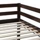 preview thumbnail 16 of 15, Wooden Low Height Twin Size Loft Bed with Ladder,Strengthened Slats for Bedroom