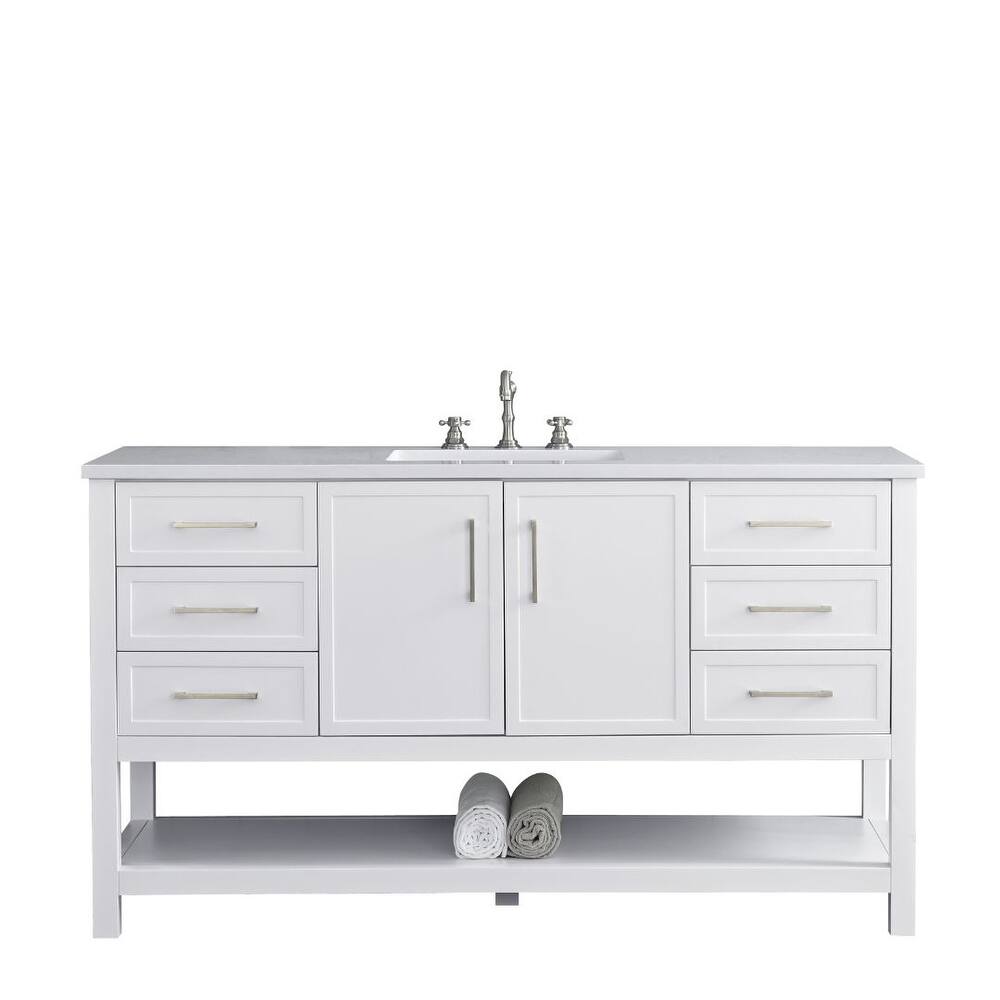 Sudio Design Arlo 60" Single Bathroom Vanity - 60" Single Sink