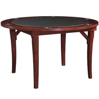 Wood Folding 48 Inch Poker Game Table By RAM Game Room - 48 INCH