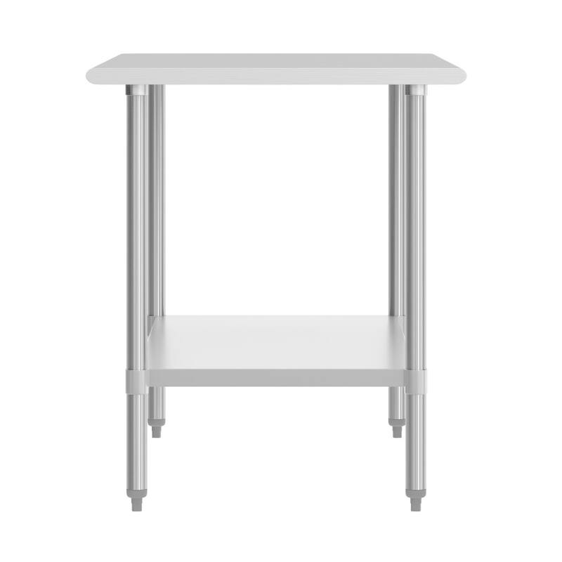 Stainless Steel 18 Gauge Work Table with Undershelf