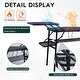 preview thumbnail 6 of 5, Folding Camping Grill Table with 4 Side Tables, Mesh Storage Net, Lightweight & Portable for BBQ, Outdoor Cooking, and Camping