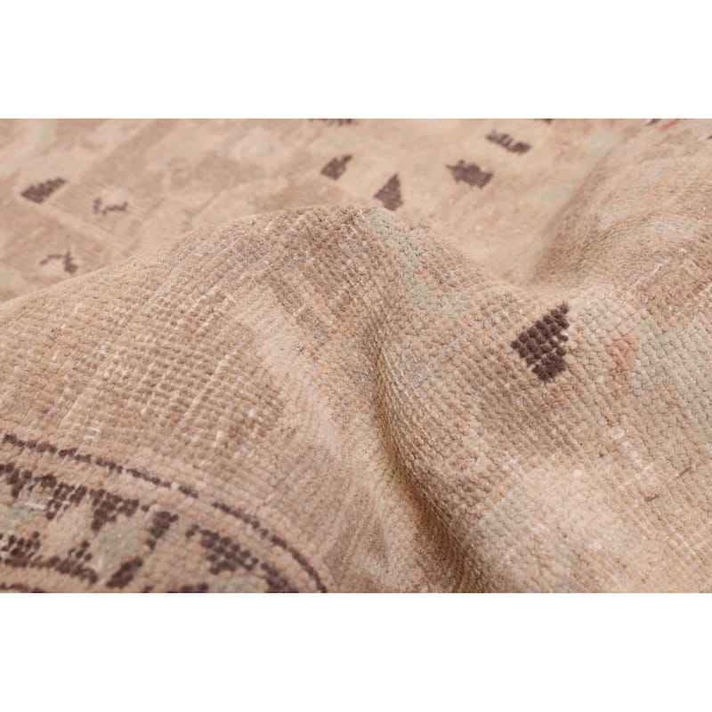 ECARPETGALLERY Hand-knotted Antalya Vintage Brown Wool Rug - 4'0 x 6'1