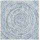 preview thumbnail 51 of 65, SAFAVIEH Handmade Ikat Jaycie Wool Rug 6' Square - Silver/Grey - Square