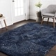 preview thumbnail 15 of 19, Alexander Home Cassidy Indigo Chevron Area Rug