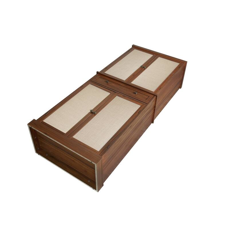 4 Door Cabinet with 1 Drawer, with 4 Adjustable Inner Shelves, Storage Cabinet