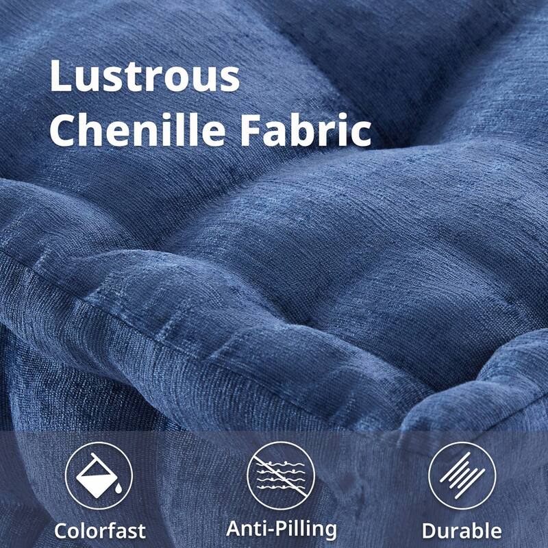 Poly Chenille Square Floor Pillow Cushion-24x24",only 1PC
