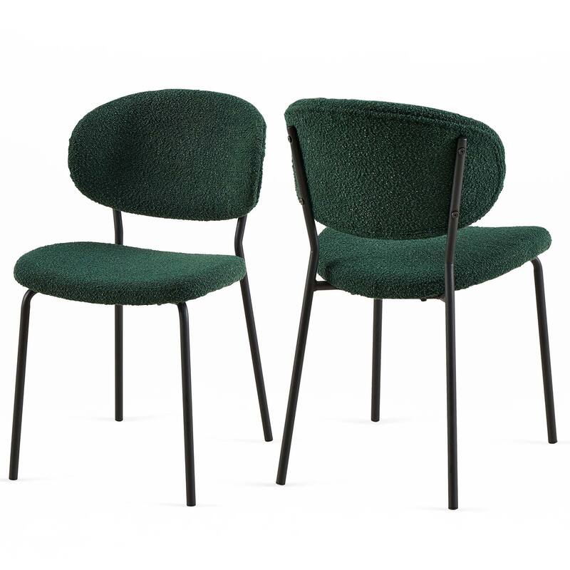Boucle Fabric Dining Chairs