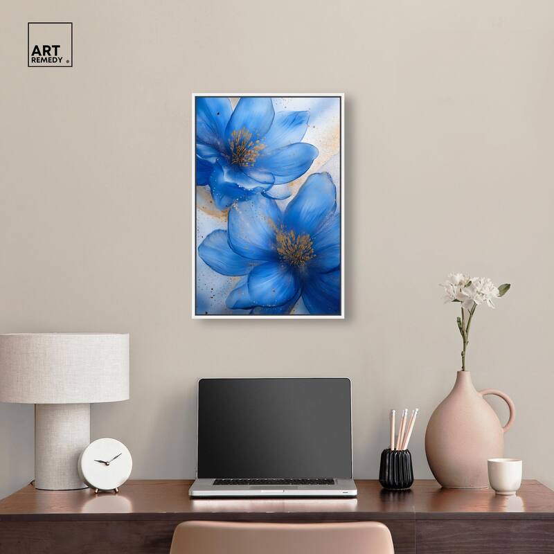 Twilight Teal Tint II Canvas by Art Remedy