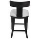 preview thumbnail 4 of 4, Uttermost Idris Charcoal Black Modern Wood Counter Stool - 38" H