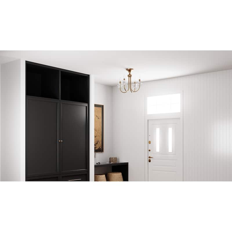 Remy 4-Light Bronze Gold Semi-Flush Mount