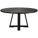 preview thumbnail 5 of 5, Uttermost Gidran Round Black Dining Table - 60"W x 30"H x 60"D 