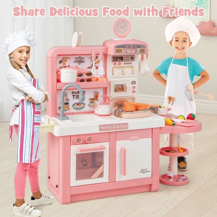 Interactive toy store kitchen