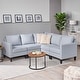 preview thumbnail 21 of 52, Zahra Modern Fabric 5-piece Sofa Sectional by Christopher Knight Home Light grey