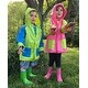 preview thumbnail 3 of 7, Little Pals Paint Your Own Wellies Kids Rain Boots, Pink with Green Trim or Green with Blue Trim, US Kids size 9.5