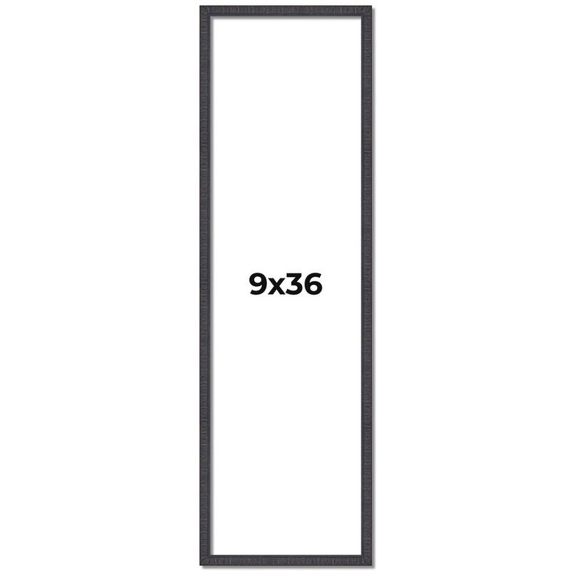 9x36 Frame Brown Solid Wood Picture Frame - Complete Modern Photo
