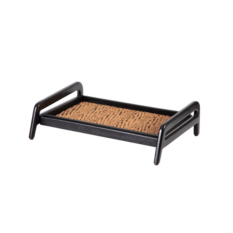 Jani Single-Tier Black Stand 2-Pair Rubber Boot Tray - Irish Lion