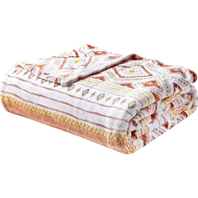 FAITH, HOPE, LOVE HOME DÉCOR Ultra Lush Printed Throw Blanket (50" x 60") - Aztec Tribal