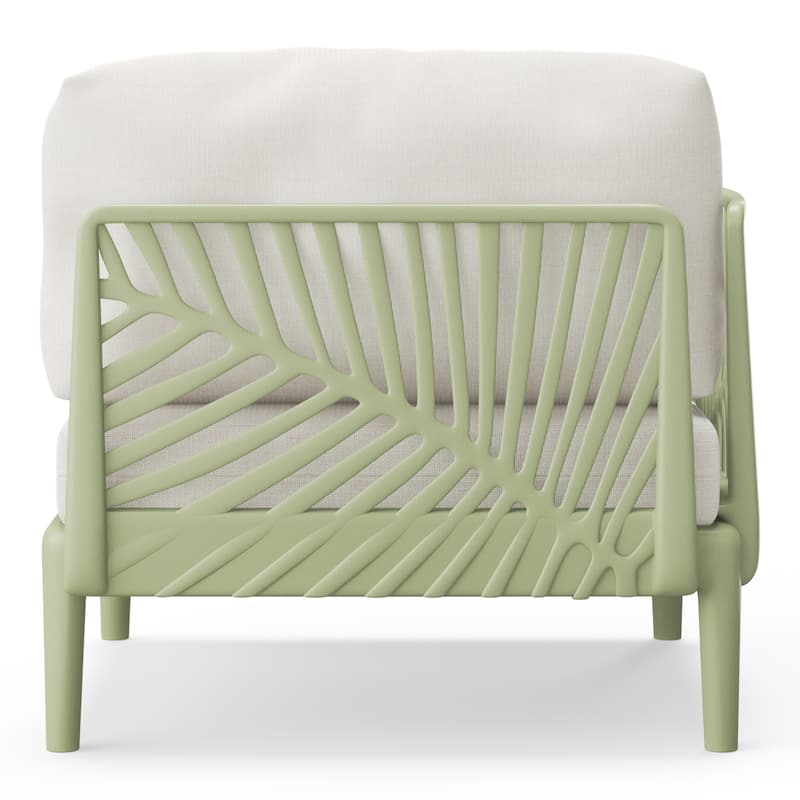 Frond and Form Patio Deep Seating Left Arm Chair with Cushions
