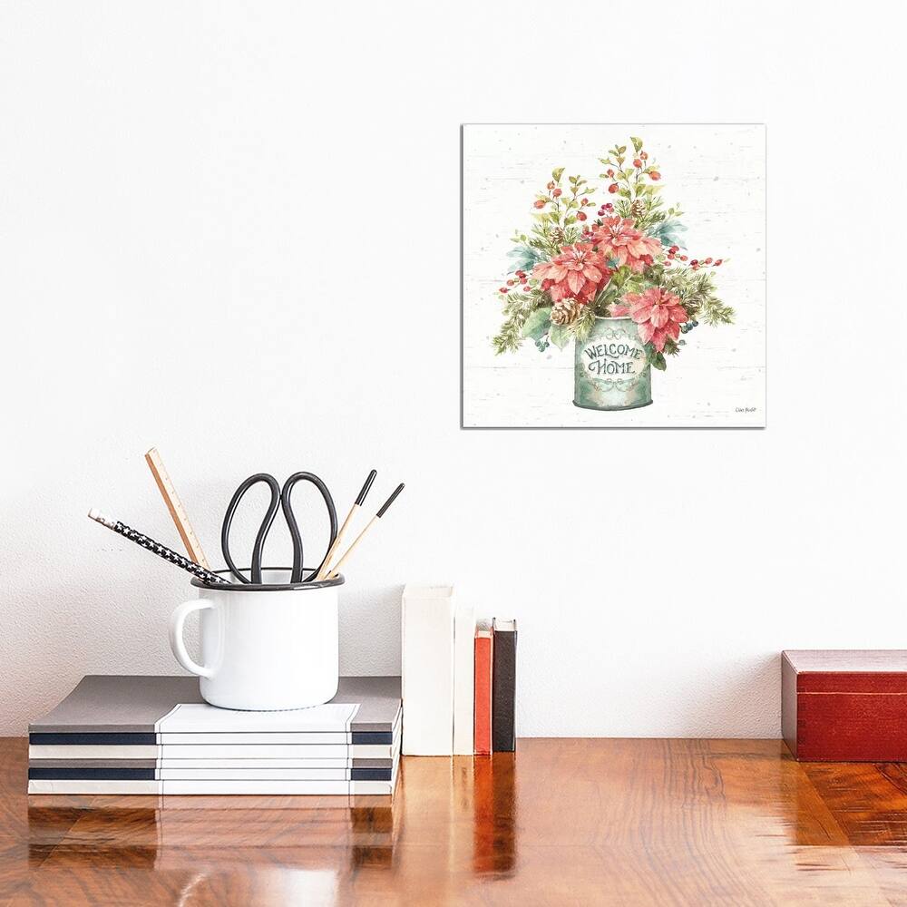 iCanvas "Our Christmas Story Bouquet on Birch" by Lisa Audit Canvas Print