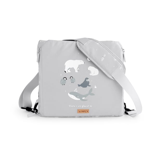 slide 2 of 5, Portable Booster Seat Glacier Grey