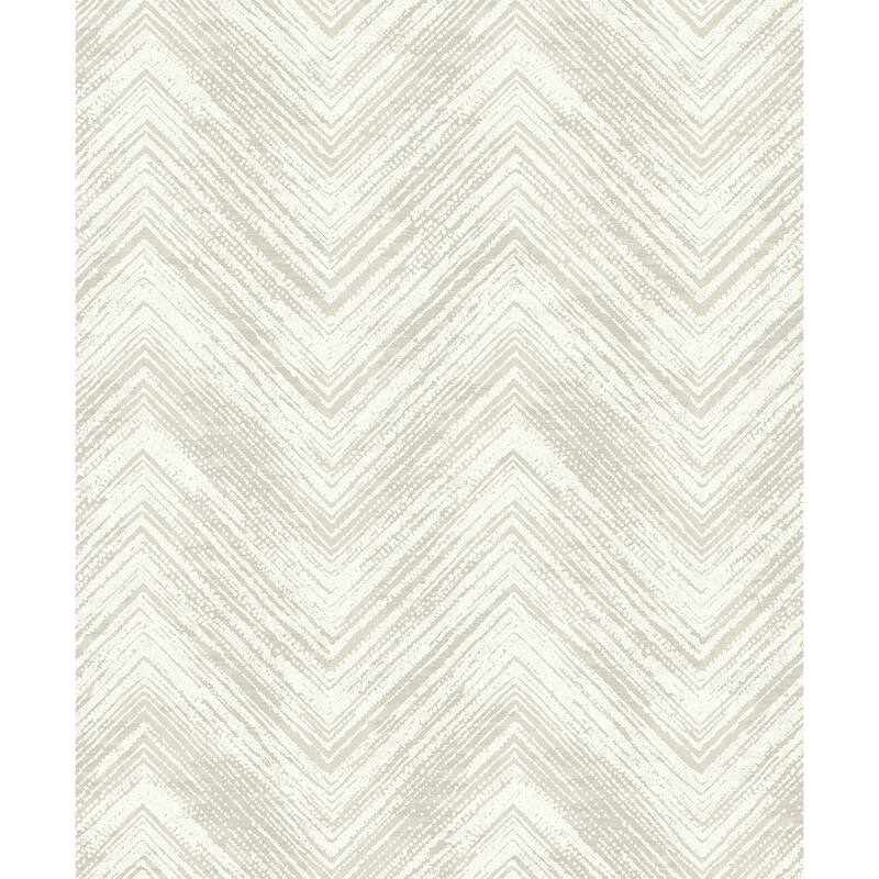 Seabrook Designs Elisiana Chevron Non-Woven Unpasted Wallpaper - 20.9 in W x 33 ft. L - Buttercream