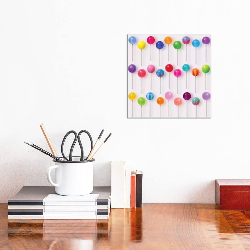 iCanvas "Colorful Lollipops" by Erin Summer Canvas Print - 12x12x0.75