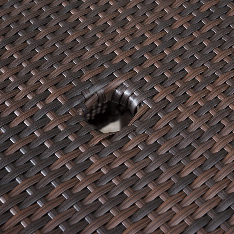 Armstrong Outdoor Multi-Brown 5-piece Dining Wicker Set by Christopher Knight Home