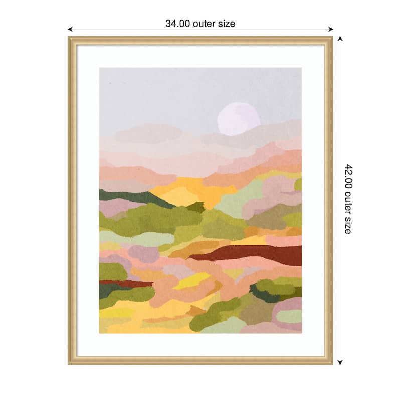 Kate and Laurel Framed Art Beautiful Landscape by July Art Prints
