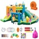 preview thumbnail 1 of 5, Gymax Inflatable Water Slide Kids Blow up Water Park w/ Climbing Wall Kids